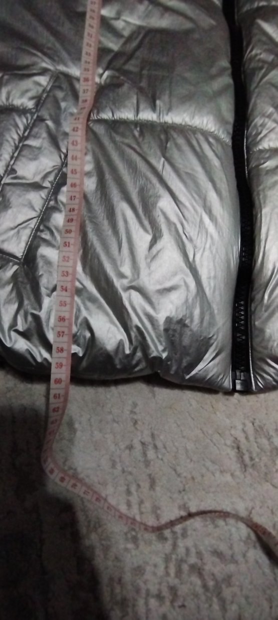 Gri Fermuarlı Kadın Kışlık Mont - Görsel 5