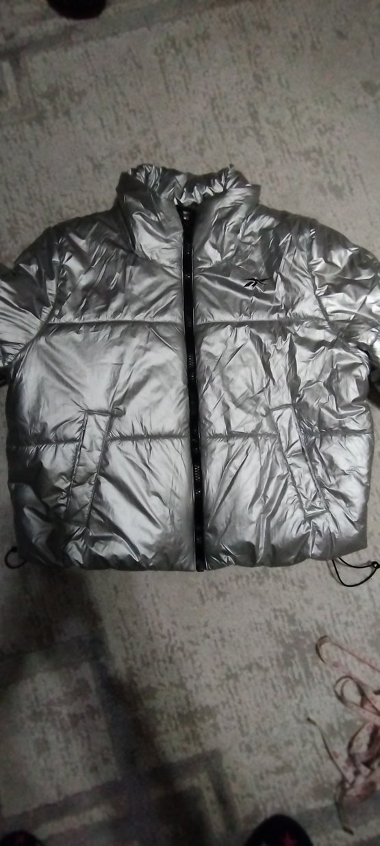 Gri Fermuarlı Kadın Kışlık Mont - Görsel 2