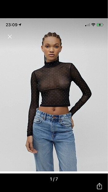 ARIYORUM pull bear parlak taşlı top
