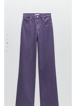 Zara geniş paça mor jean