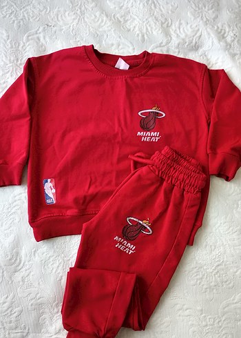 Miami Heat Kırmızı Erkek Çocuk Eşofman Takımı