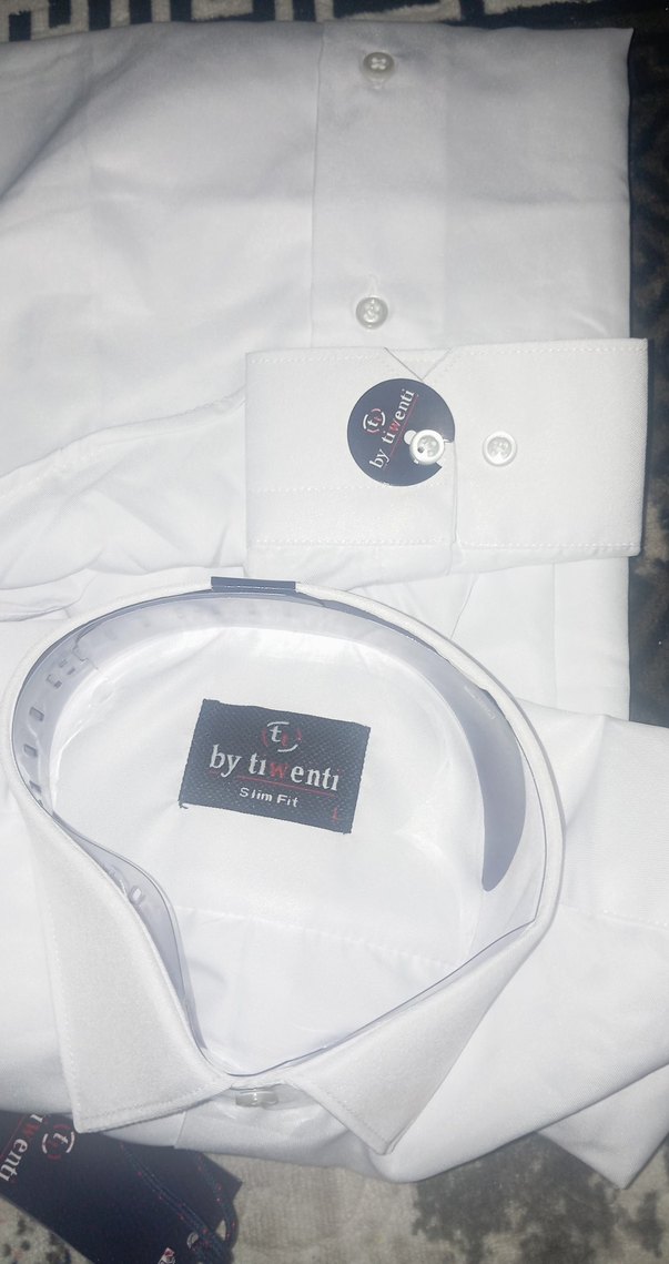 Beyaz uzun Kollu Erkek Gömlek - Görsel 3