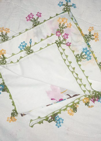 2tarafı işlenmiştir diğr 2 Kenarı önce işlenmiş Çok Renkli eşarp - Görsel 2