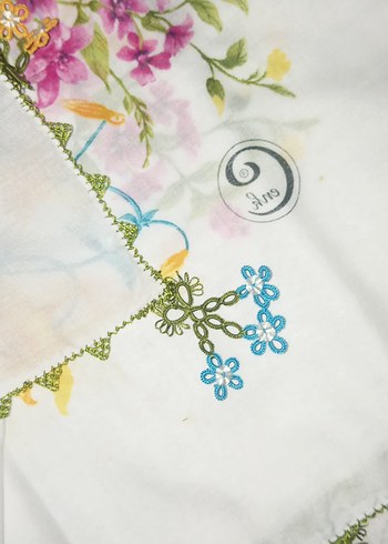 2tarafı işlenmiştir diğr 2 Kenarı önce işlenmiş Çok Renkli eşarp - Görsel 8