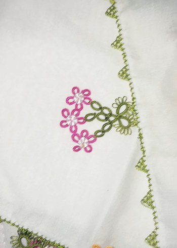 2tarafı işlenmiştir diğr 2 Kenarı önce işlenmiş Çok Renkli eşarp - Görsel 7