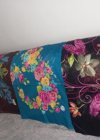 Adet fiyatıdır
 Kadın Çok Renkli Bohem Tarzı yazma - Görsel 14