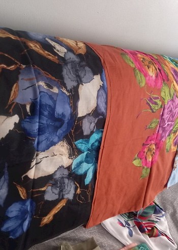 Adet fiyatıdır
 Kadın Çok Renkli Bohem Tarzı yazma - Görsel 4