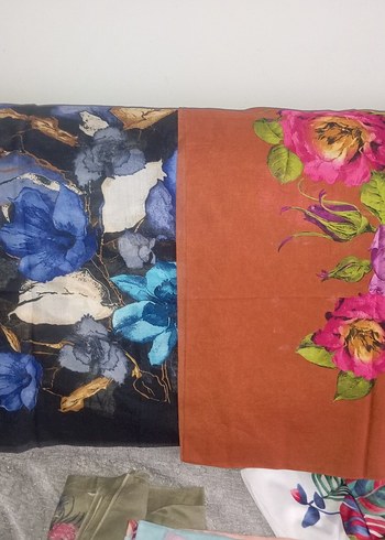 Adet fiyatıdır
 Kadın Çok Renkli Bohem Tarzı yazma - Görsel 17