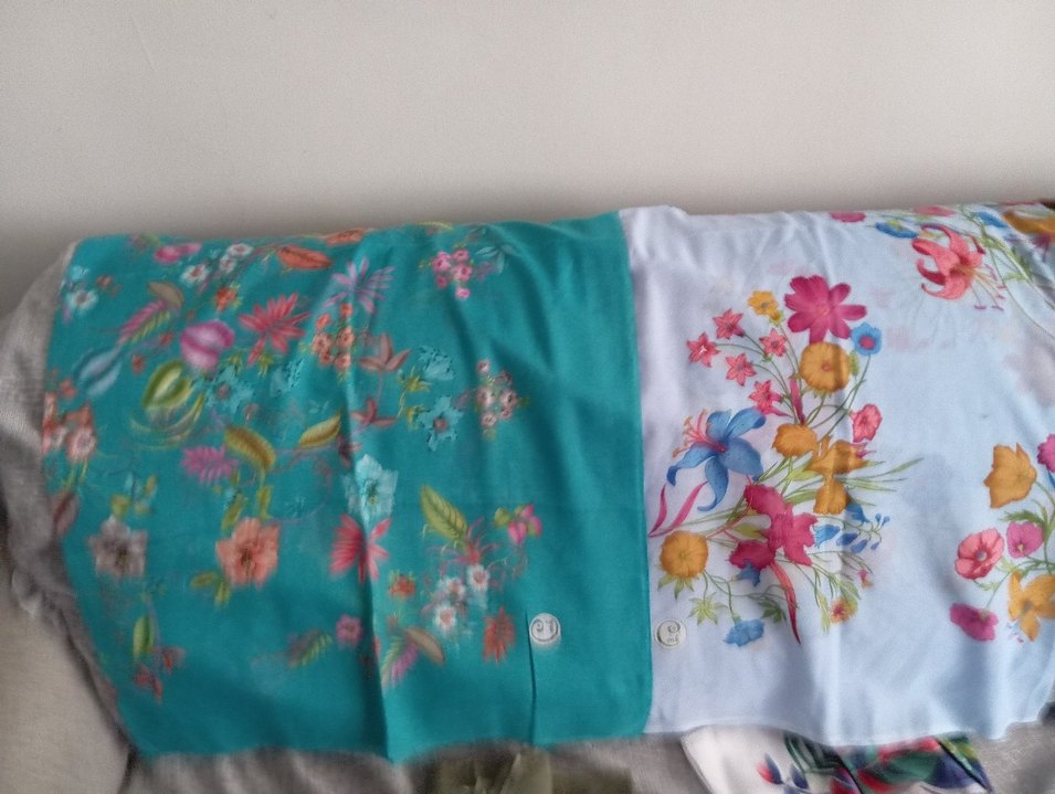 Adet fiyatıdır
 Kadın Çok Renkli Bohem Tarzı yazma - Görsel 5