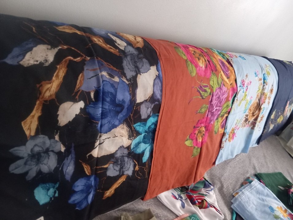 Adet fiyatıdır
 Kadın Çok Renkli Bohem Tarzı yazma - Görsel 4