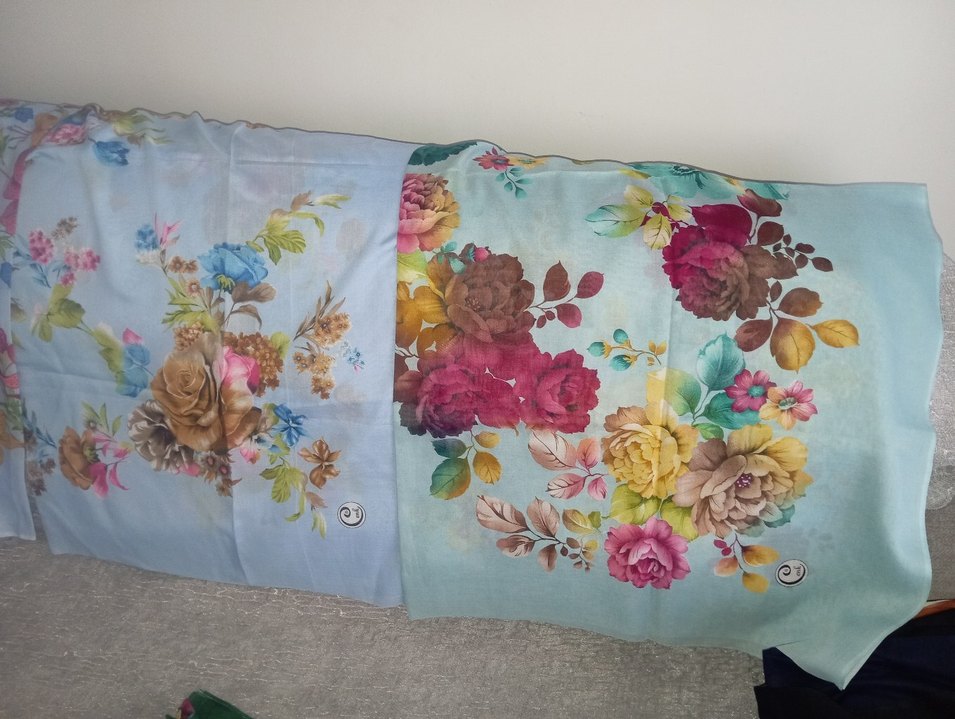 Adet fiyatıdır
 Kadın Çok Renkli Bohem Tarzı yazma - Görsel 3