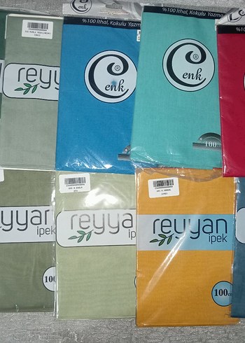 adet 110 TL rengarenk Reyyan ve cenk marka yazmalar - Görsel 4