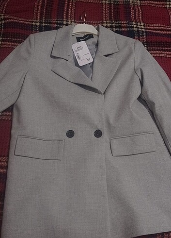 Yeni gri blazer ceket