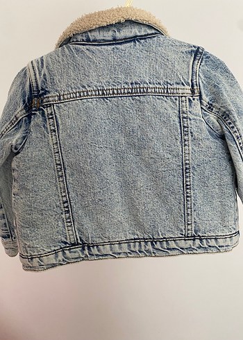 12-18 Ay Beden Erkek Çocuk Kürklü Denim Ceket