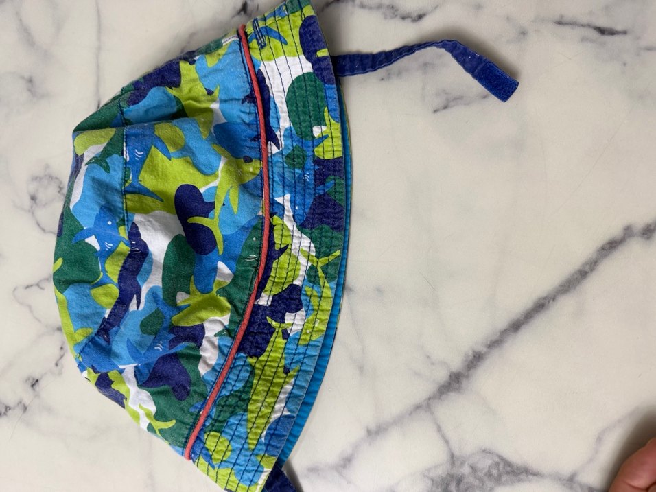 Mavi Bağlamalı Çocuk Şapka - Görsel 5