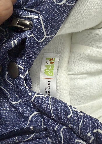 Fermuarlı Baskılı Erkek Bebek Tulumu - Görsel 3