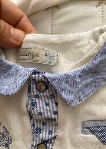 Bebek Erkek Pamuklu Uzun Kollu Örme hastane çıkış seti - Görsel 6