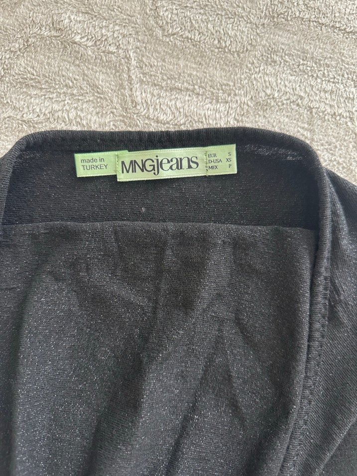 Siyah Baskılı Boğazlı Hamile Bluzu - Görsel 2