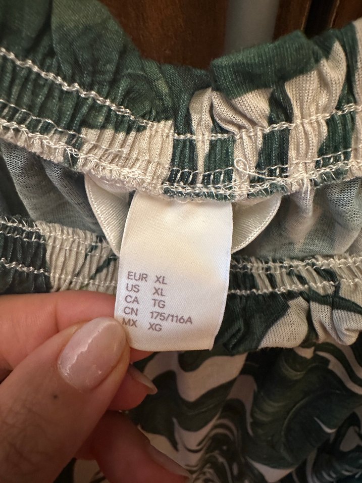 Yeşil Desenli Uzun Bohem Elbise - Görsel 5