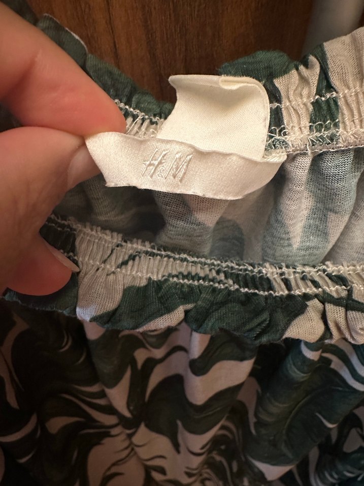 Yeşil Desenli Uzun Bohem Elbise - Görsel 4