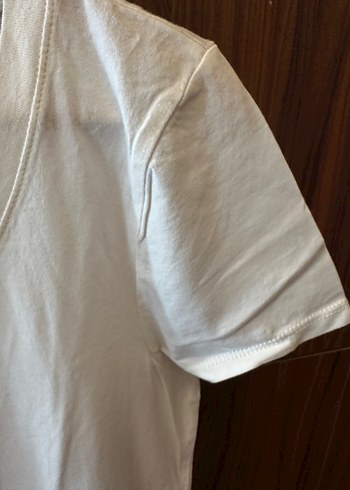 OXXO Kadın Beyaz Kısa Kollu Basic Tişört - Görsel 4