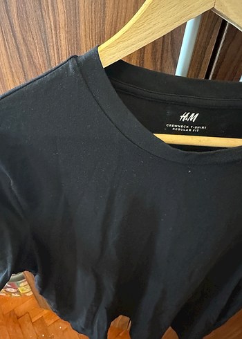 H&M Siyah Kısa Kollu Erkek Tişört - Görsel 4