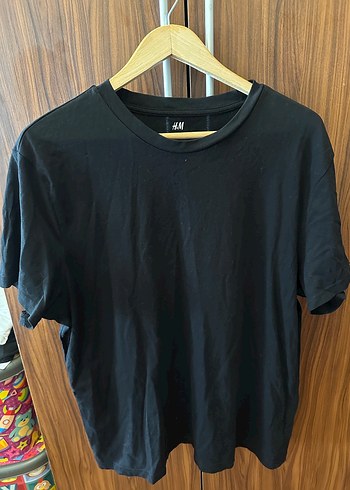 H&M Siyah Kısa Kollu Erkek Tişört