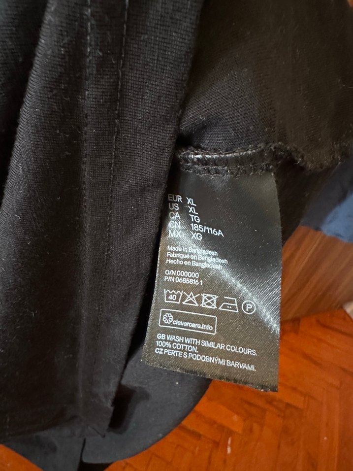 H&M Siyah Kısa Kollu Erkek Tişört - Görsel 5