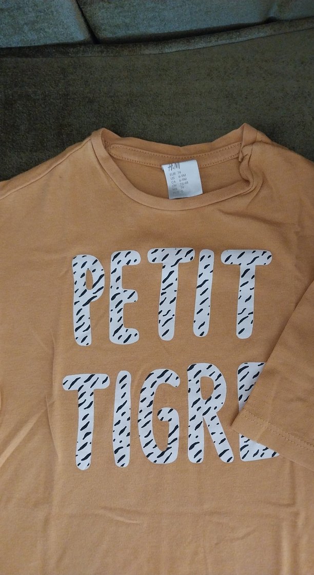 Kız Çocuk Bej Uzun Kollu Baskılı Tişört - Görsel 2