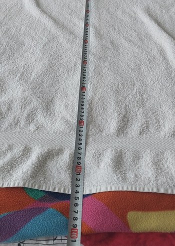 Beyaz Pamuklu banyo Havlu - Görsel 5