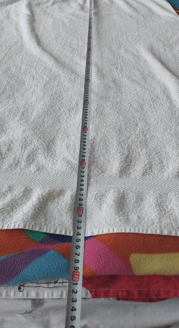 Beyaz Pamuklu banyo Havlu - Görsel 5