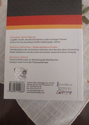 Almanca-Türkçe Cep Sözlüğü DAS - Görsel 4