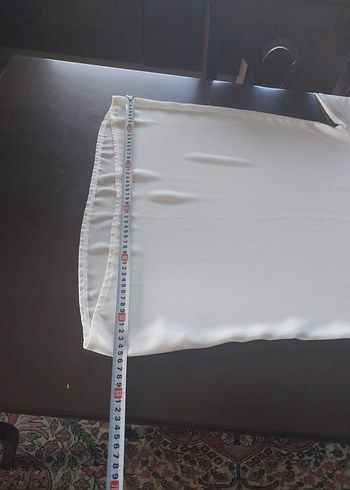 V Yaka Beyaz Bohem Uzun Kollu Bluz - Görsel 7