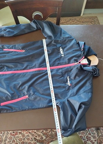 kadin lacivert Kapüşonlu İnce Mont - Görsel 6