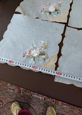 Nakışlı Vintage Bej oda takımı - Görsel 6