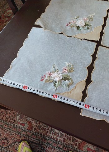 Nakışlı Vintage Bej oda takımı - Görsel 5