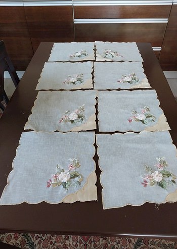 Nakışlı Vintage Bej oda takımı - Görsel 3