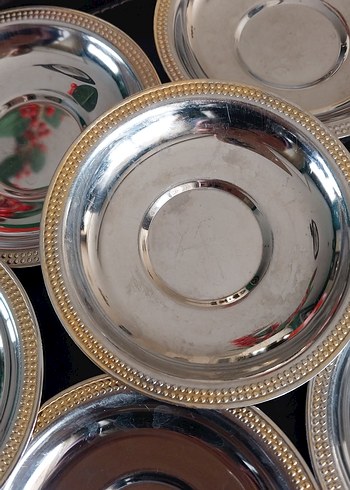 Çelik çay tabağı 8 adet - Görsel 6