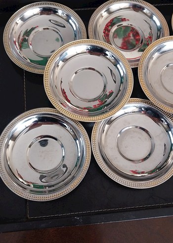 Çelik çay tabağı 8 adet - Görsel 2