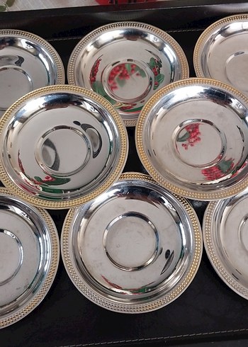 Çelik çay tabağı 8 adet - Görsel 4