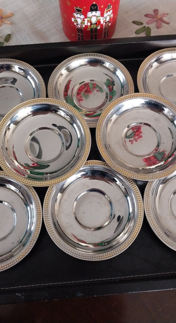 Çelik çay tabağı 8 adet - Görsel 4