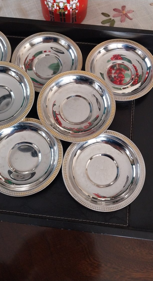 Çelik çay tabağı 8 adet - Görsel 3