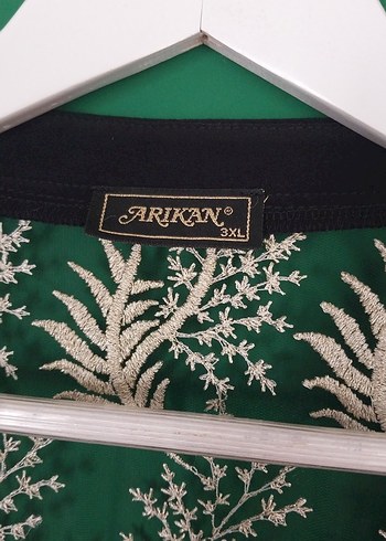 Ekol Nakışlı Dantel Uzun Kollu Bluz 3XL - Görsel 3