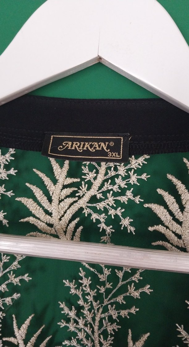 Ekol Nakışlı Dantel Uzun Kollu Bluz 3XL - Görsel 3