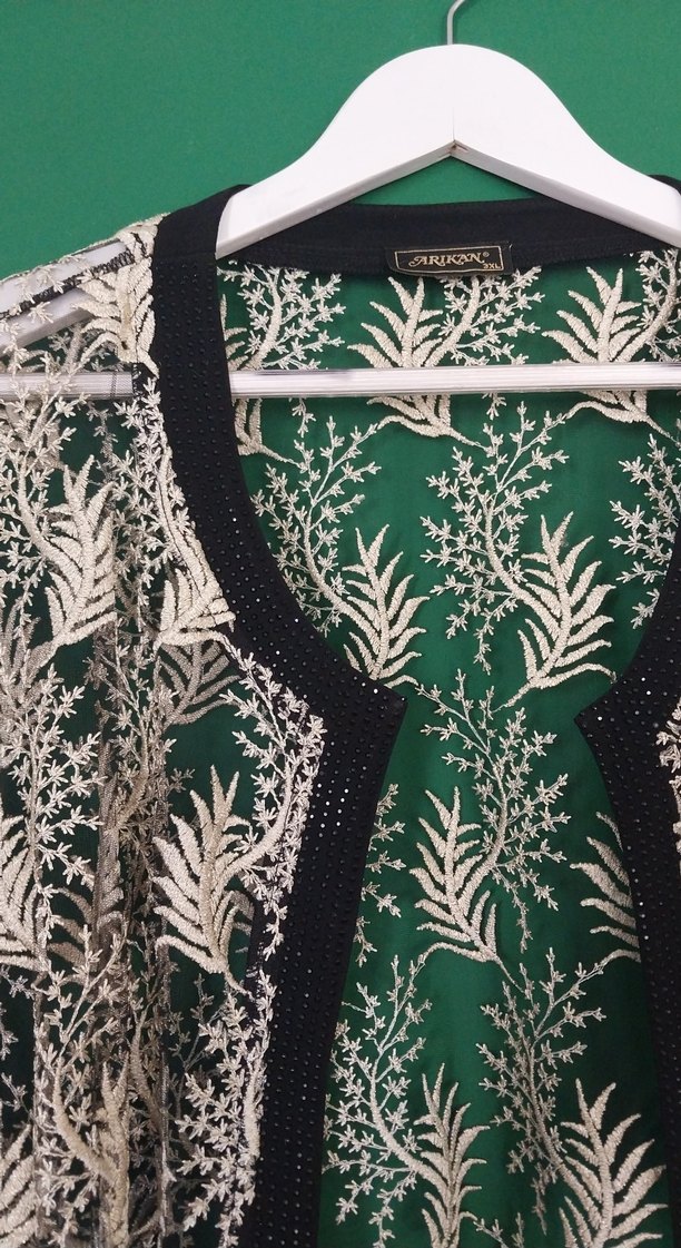 Ekol Nakışlı Dantel Uzun Kollu Bluz 3XL - Görsel 2