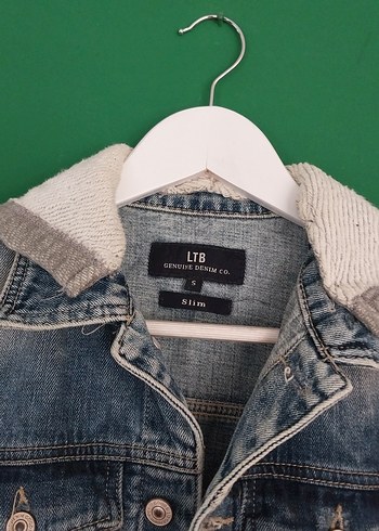 s Beden Gömlek Kollu Denim kot jean Ceket mont