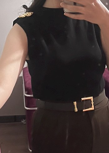 s Beden siyah Renk Siyah Düz bluz