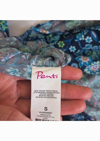 PENTI Bohem PLAJ  Tunik Püsküllü V Yaka - Görsel 5