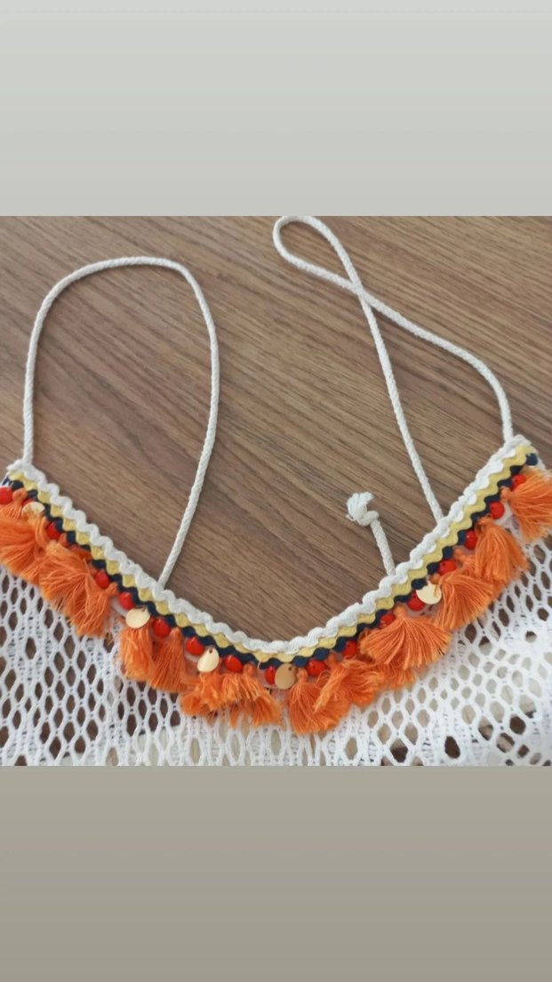 TWIST Dantel Detaylı Bej Bohem PLAJ ELBISESI - Görsel 4