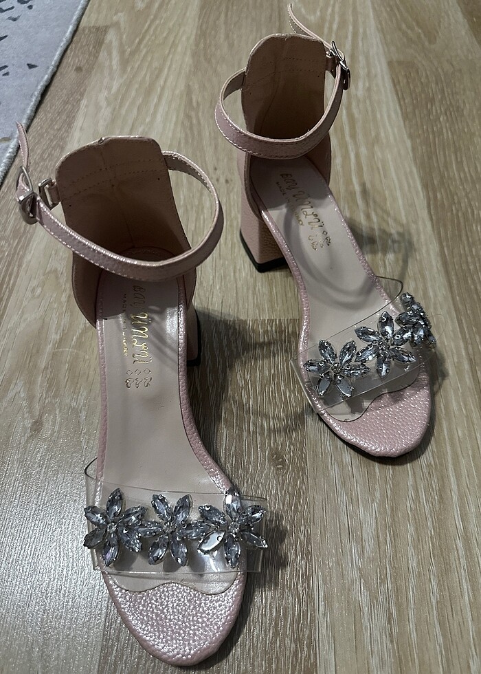 Kız çocuk topuklu ayakkabı - Görsel 3